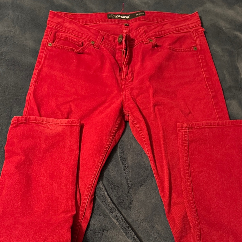 Red jeans